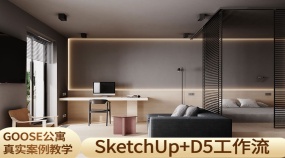 SketchUp+D5建模 软件 摄像机 打灯 渲染工作流 