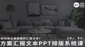 方案汇报文本PPT排版系统课