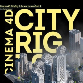 C4D插件-城市建筑插件C4d City Rig超强插件一键生成高细节城市